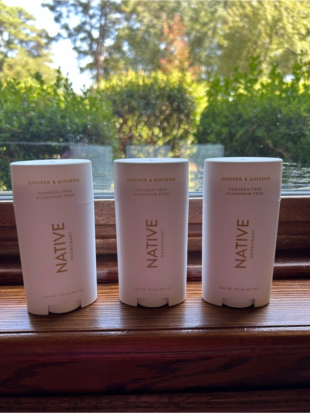 Native Deodorant in Juniper & Ginseng.